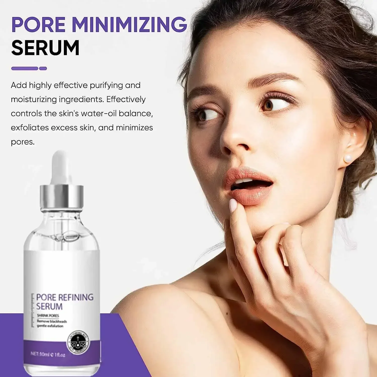 Pore Shrinking Serum Face Removing Large Pores Tightening Facial Pore Minimizing Essence Skin Care Beauty Firm skin 2