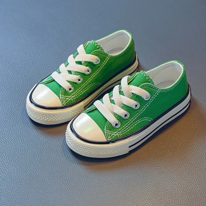 Children's Lace Up Canvas Sports Shoes, Classic Children's Flat Shoes, Casual Shoes for Boys and Girls, MSI Children's Files, New, Spring, Autumn,_voghion.com