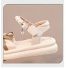 Summer Princess Sandals For Girls Korean Style Pearl Bow Children's Party Shoes Soft-soled Waterproof Beach Sandals For Girls 4