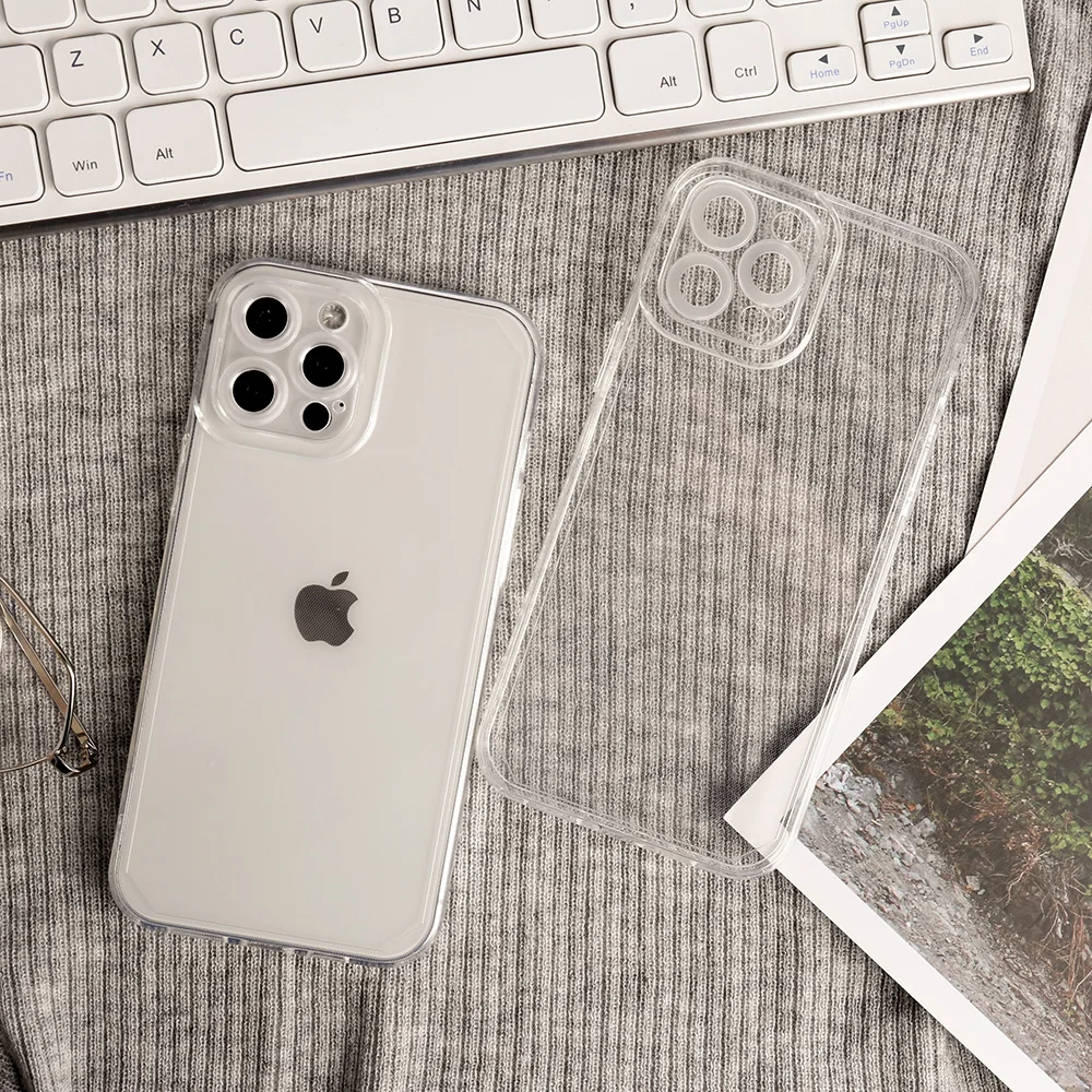 

Soft Clear Phone Case For IPhone 15 Pro Case Iphone 15 14 11 13 12 Pro Max 15 14 Plus 7 8 XR X XS Max SE Lens Protection Cover