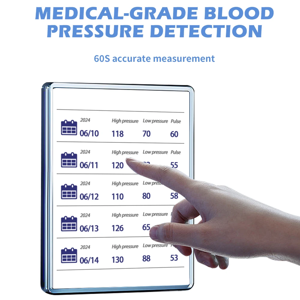 Noninvasive painless Blood glucose meter Heart rate EDG Blood pressure oxygen Diabetics monitor Health care Bluetooth APP