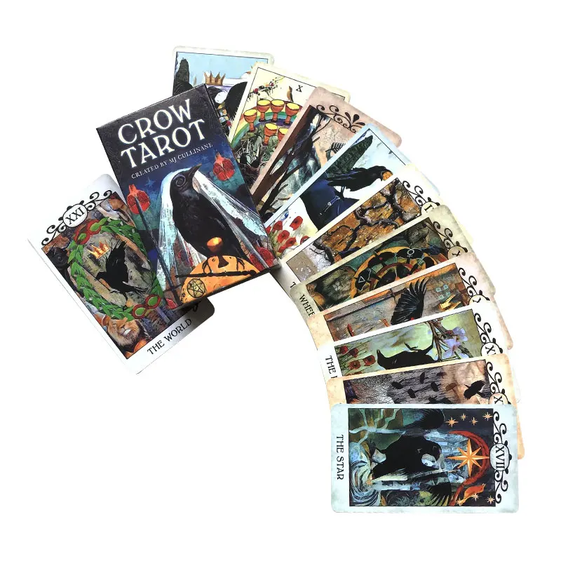 

Карточка для развлечения и игр Crow Tarot, карточка для семейных торжеств, карточка для настольных игр Tarot Card PDF Guide