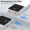 Power Bank Battery Pack Portable Charger, 10000mAh, PD 22.5W, Slim Design, 3 Outputs & 2 Inputs with LCD Display 3
