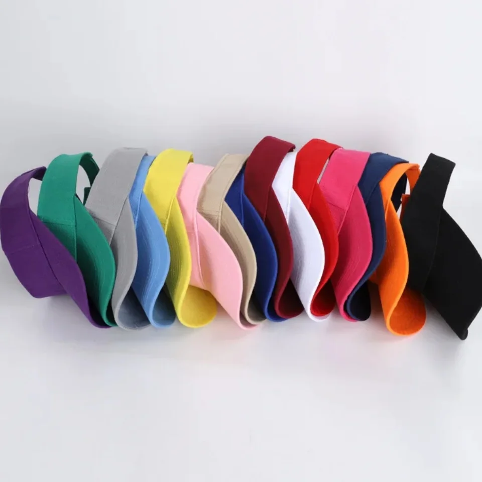 Sports Sun Hats Golf Caps Summer Sun Hats Sun Protection Hat Outdoor Sports Golf Hats Top-Empty Visor Empty Breathable Anti-UV Adjustable Cool Cap