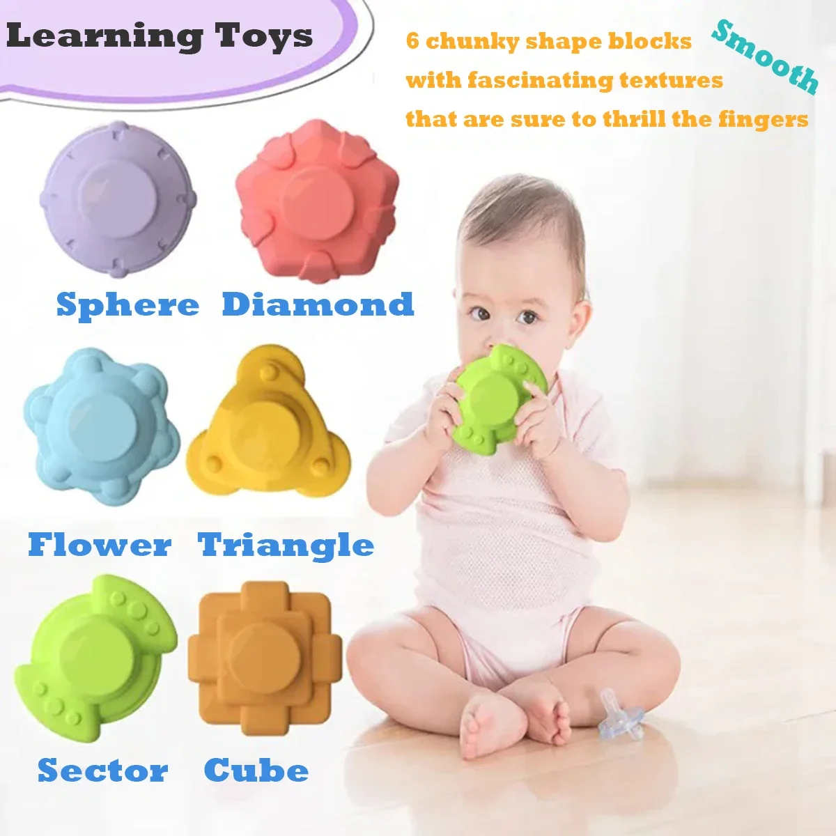 Baby Sensory Stack Blocks 6