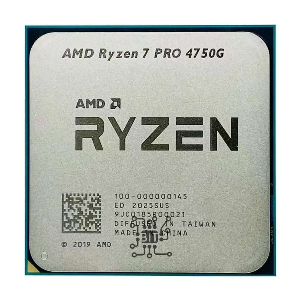 AMD Ryzen 7 PRO 4750G R7 PRO 4750G 3.6 GHz Eight-Core Sixteen-Thread 65W  CPU Processor L3=8M 100-000000145 Socket AM4