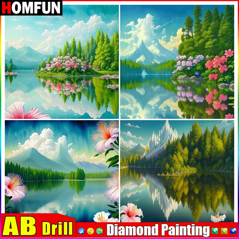 

Алмазная живопись HOMFUN AB 5D «искусственное дерево», полное Алмазная вышивка из смолы, вышивка крестиком, домашний декор