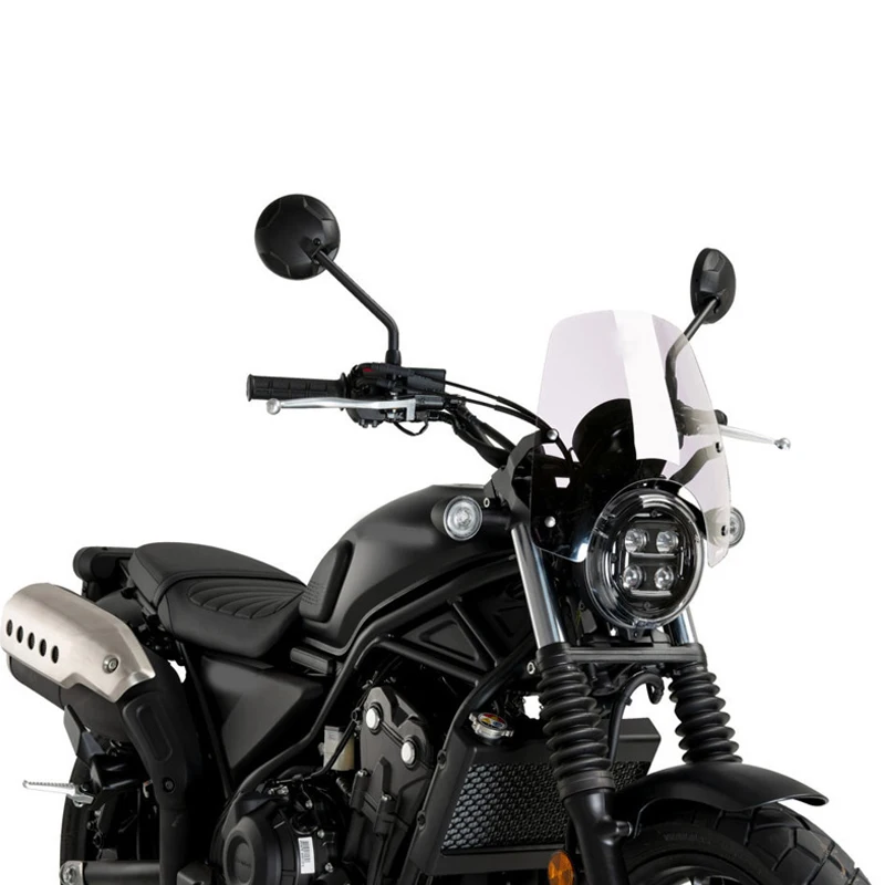 Motorcycle Accessories Windscreen Front Flyscreen Wind Deflector Screen Bracket for Honda CL 250 300 CL500