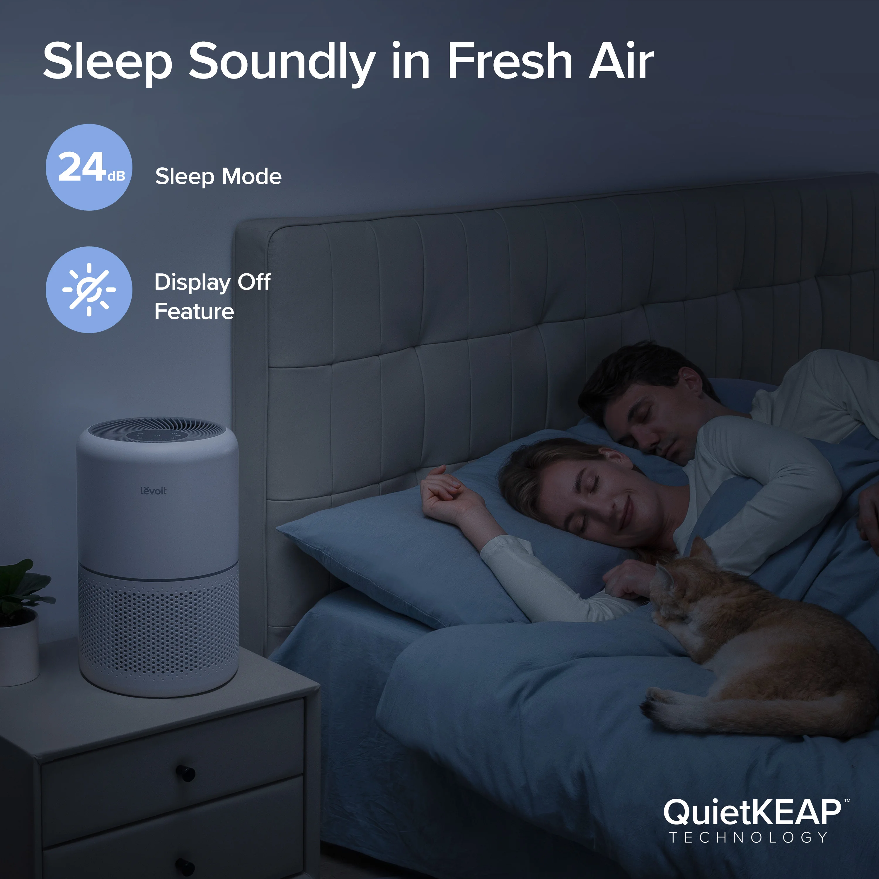 منقي هواء Levoit Core 300 H13 HEPA للمنزل وغرفة ال...