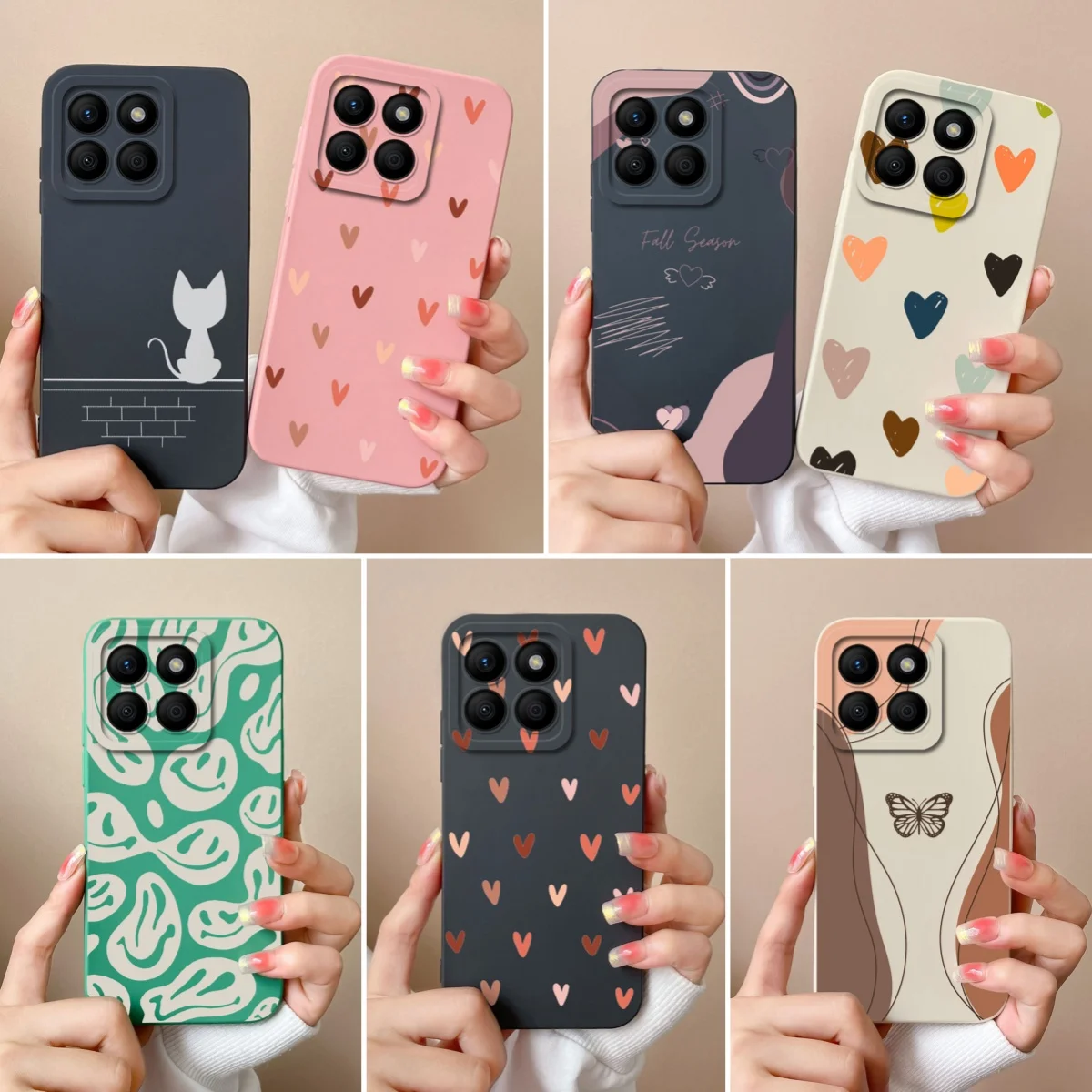 Wousunly Compatibile con Cover Honor X8 Glitter Trasparente,Custodia Honor X8 Sottile Silicone Brillantini Case (Nero