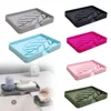 Kitchen Sink Sponge Holder Silicone Soap Dish Bar Soap Holder Self Draining Anti-slip Storage Rack Bathroom Kitchen Supplies 6