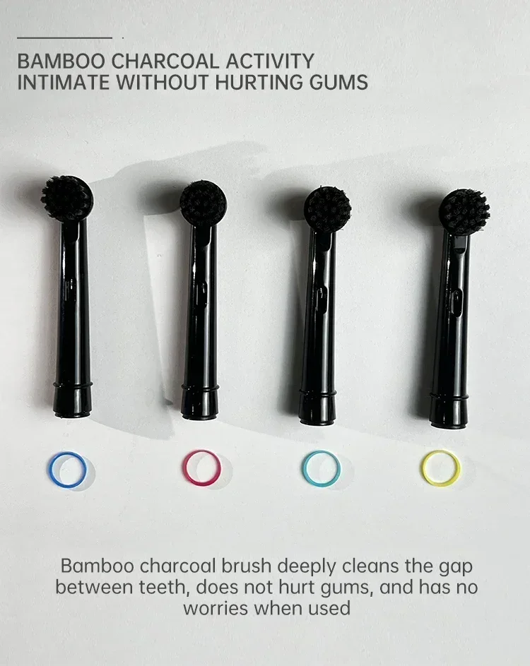 4/8/12/16 Pcs Bamboo Charcoal Bristles Replacement  Brush Heads For Oral B Electric Toothbrush Efficient Tooth Cleaning SB-17A