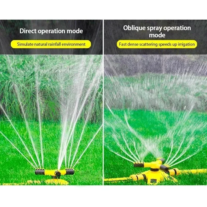 360 Degree Automatic Rotating Three-way Sprinkler Head Irrigation Rotating Sprinkler Series Watering Plants Gardening garden sprinkler plants irrigation kits plant waterer irrigation sprinklers garden irrigation nozzle drip irrigation sprinklers