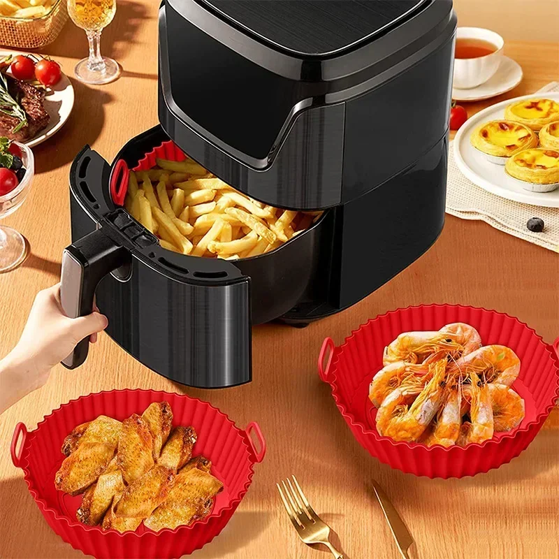 Reusable Non-Stick Silicone Liners for Air Fryers - Food Safe Accessory