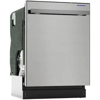 QWSHARP Slide-In Dishwasher,Stainless Steel Finish,24" Wide,Soil Sensors,Premium White LED Interior Lighting,Smooth Glide Rai 2