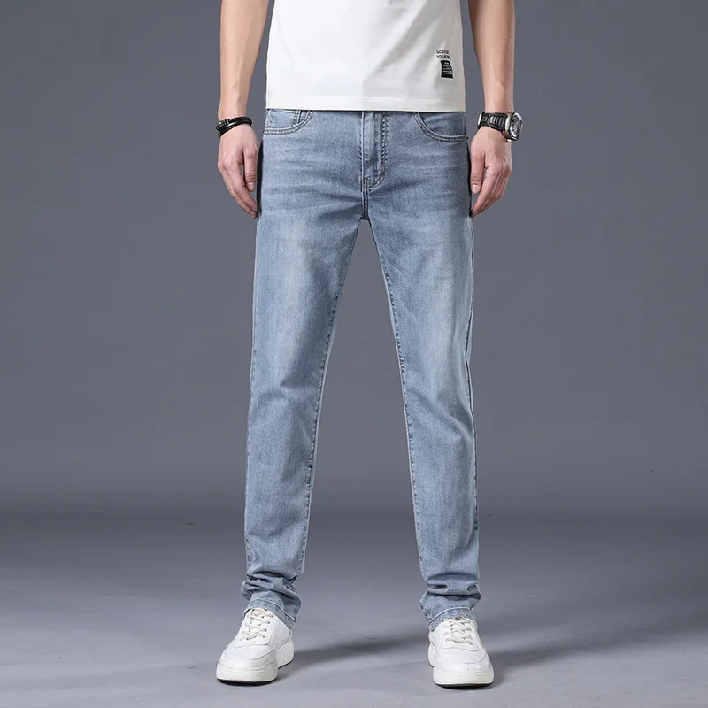 Men's Casual Thin Straight Slim Fit Jeans