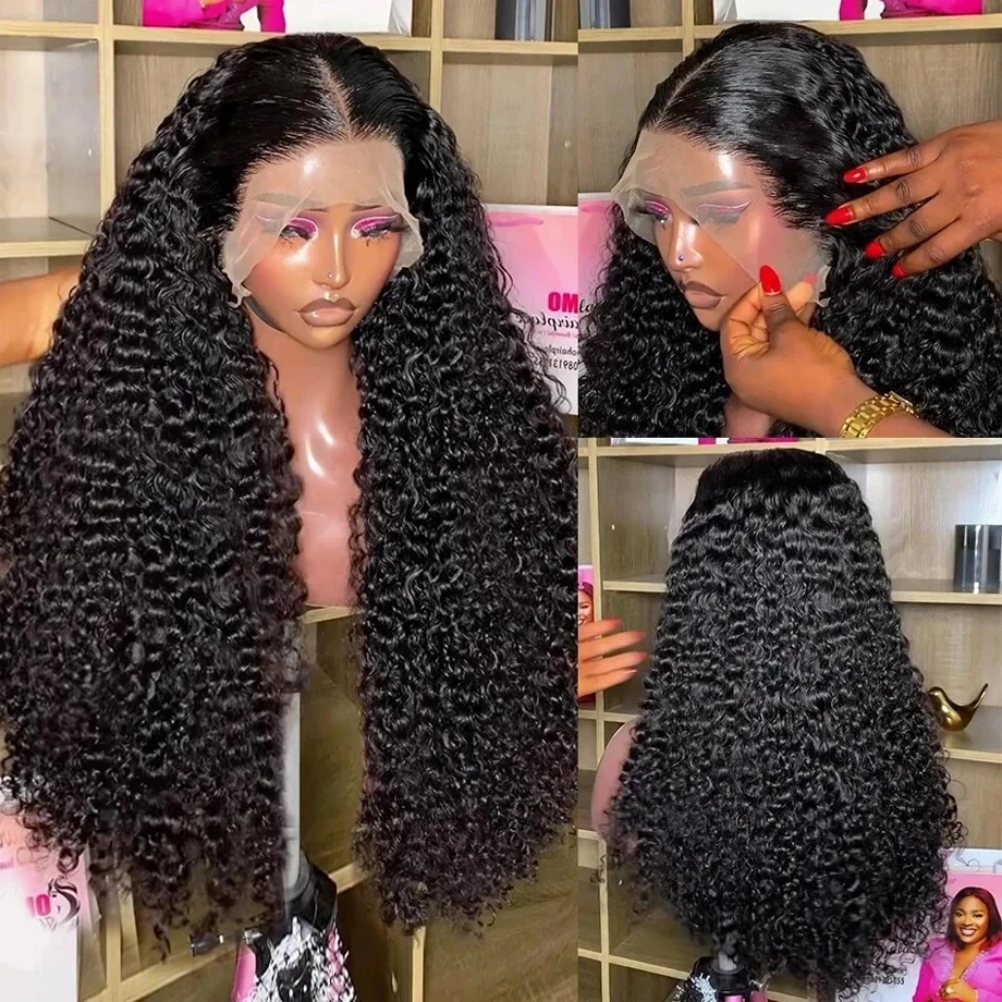 Gabrielle Deep Wave Frontal Wig Brazilian Curly 13x6 Lace Front Human Hair Wigs Women Pre Cut 5x5 Closure Wig 200% Density human hair wig human hair extensions lace front wig human hair wigs front lace wig