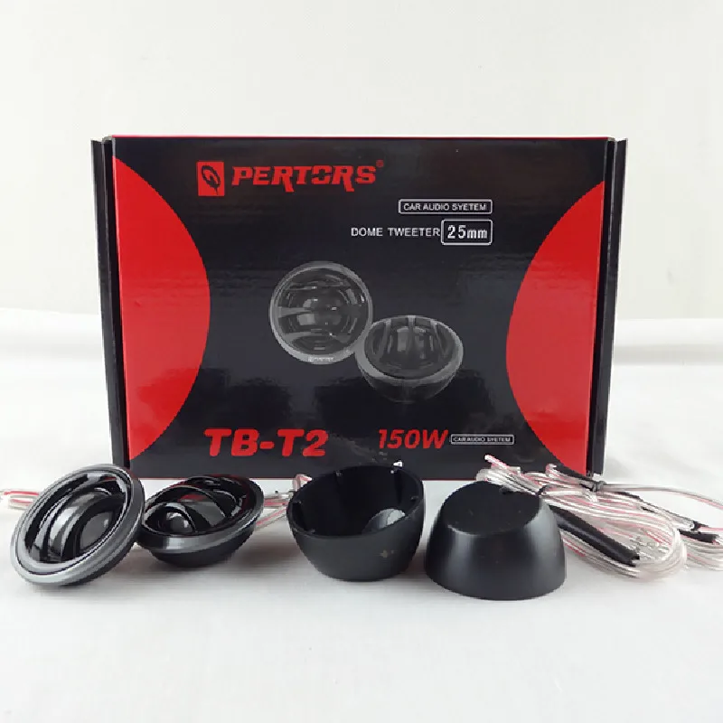 Car Audio Refit 2.5 Inch Silk Film High-frequency Tweeter Set with Capacitor,dome tweeter speakers