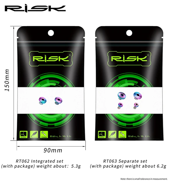 Lot De 2 Vis De Purge De Rechange Pour Vélo En Alliage Ti M5 X 5 Mm