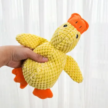 Dog Calming Duck Pet Plush Toy with Quacking Sound Calming Duck Dog Toy Pillow Toy Dog Stuffed Animals Chew Toy for Dogs 3