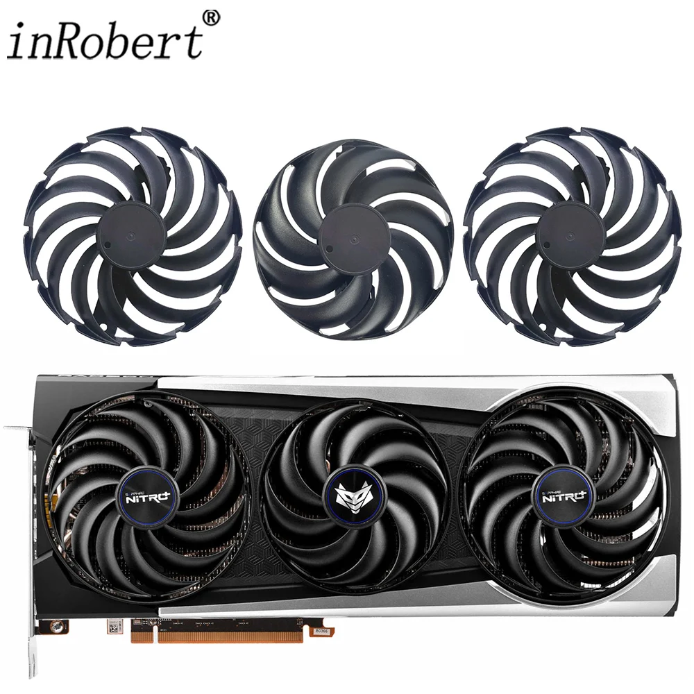 95Mm Fdc10U12D9-C 87Mm Fdc10H12D9-C Ventola Per Scheda Video Per Zaffiro Nitro + Amd Radeon Rx 6700 6800 Xt Scheda Grafica Ventola Di Raffreddamento