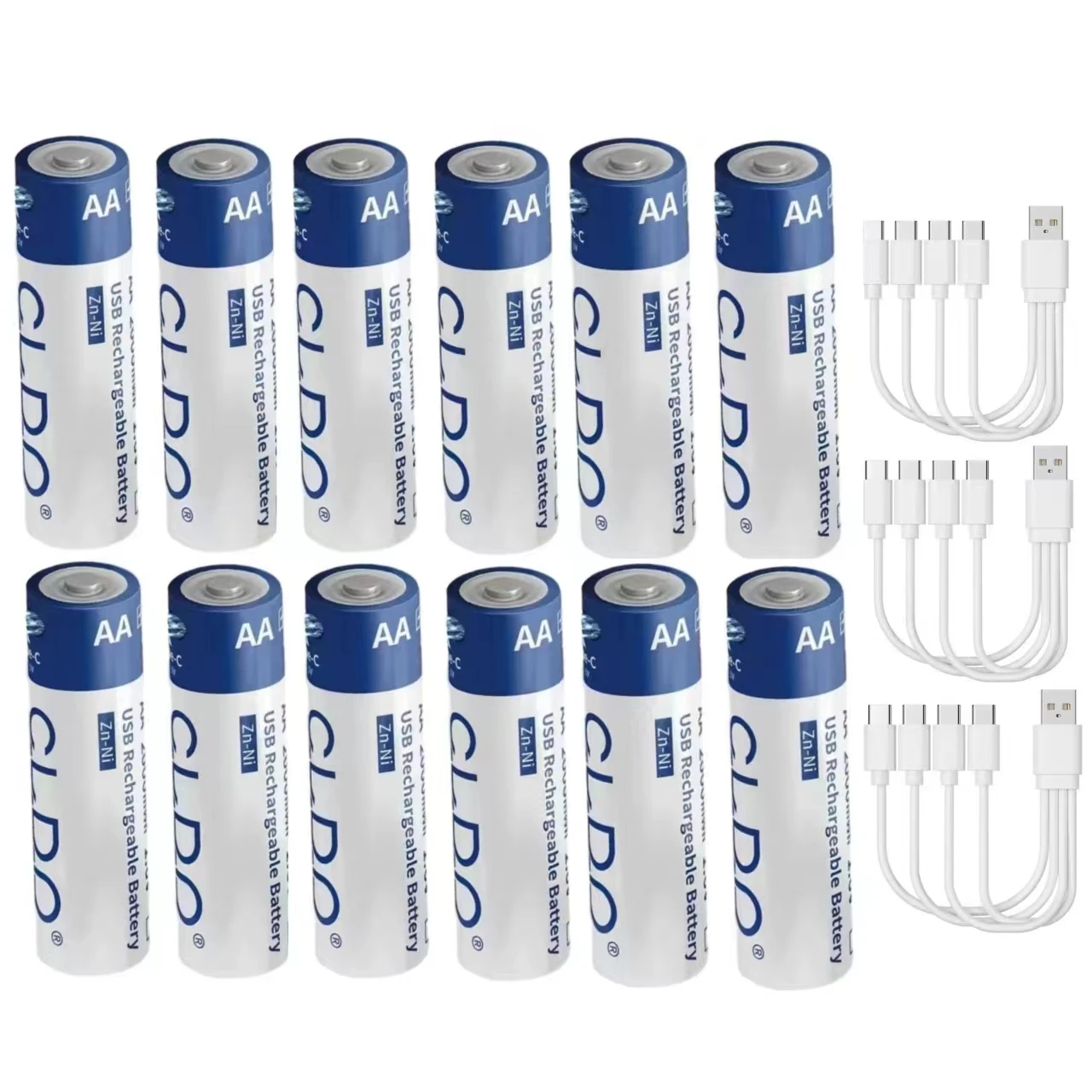 

12 шт./партия, аккумуляторные батареи 1,6 в AA, МВт/ч, USB