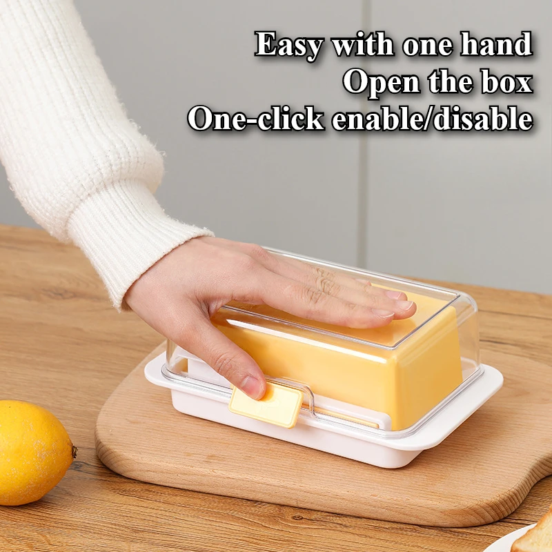 Butter Storage Box CuttingandSorting Storage Box Refrigerator Crisper Frozen Cheese and Cheese Slices Dividing Knife