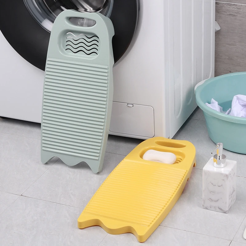 Wash Board Thickened Hand Wash Laundry Boards Dirty Clothes Washboard with Soap Holder Design for Underwear Lingerie Cleaning laundry board