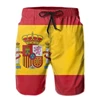 Summer Men's Swimsuit Spain Flag Print Surfing Board Beach Shorts New Fashion Oversized Trunks Sportwear Briefs Boy Short Pants 6