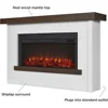 Bernice 67" Landscape Electric Fireplace with Mantel for Living Room or Bedroom, Replaceable Fireplace Insert Heater 3