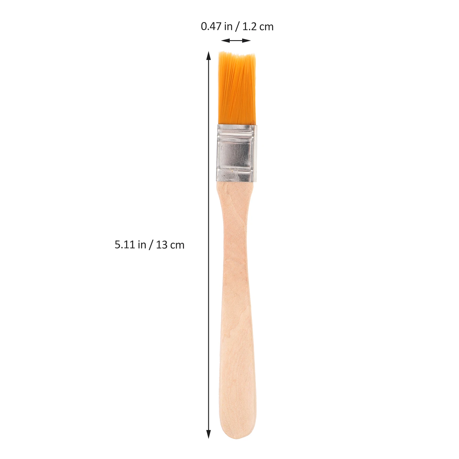 6pcs Wooden Handle Paint Brush Nylon Bristle Paint Brushes Wall Painting Brushes Reusable Brushes For Wall Painting Tool 2