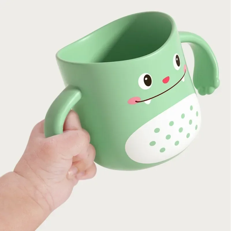 Cute Cartoon Children's Toothbrushes Cup Washing Cups Animals Dinosaur Shaped Anti Drop Mouthwash Cup for Baby Boys and Girls