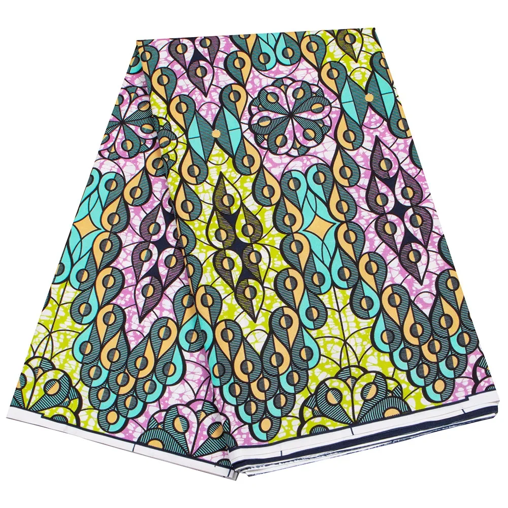 Ankara Wax Print Fabric High Quality African Wax Fabric Polyester Guaranteed Veritable Real For Dresses