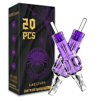 Tattoo Cartridge Needles 20Pcs LASTJUDG Tattoo Needles For Makeup Permanent Tattoo Machine Kit Disposable Safety Tattoo Needles 1