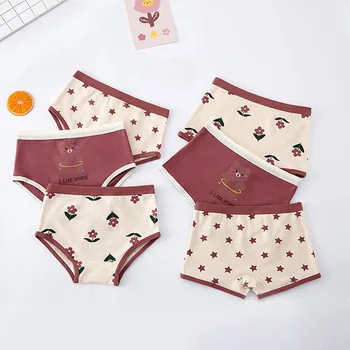 3 pezzi bambini ragazze triangolo mutande ragazzi boxer biancheria intima bambini biancheria intima di cotone misura 11-14 kg pantaloni corti per studenti medi vestiti