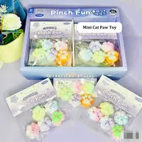 Cute Soft Squeeze Cat Paw Toys Reduce Stress Sticky Stress Relief Relax Toys Slow Rebound Kids Toys Gifts 1