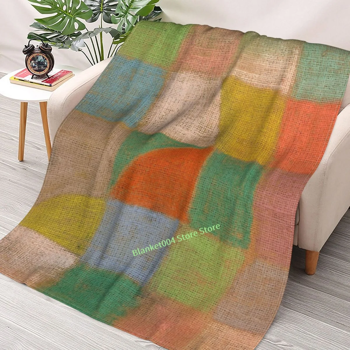 

Harmonized Region, 1938 By Paul Klee Throw Blanket 3D printed sofa bedroom decorative blanket children adult Christmas gift