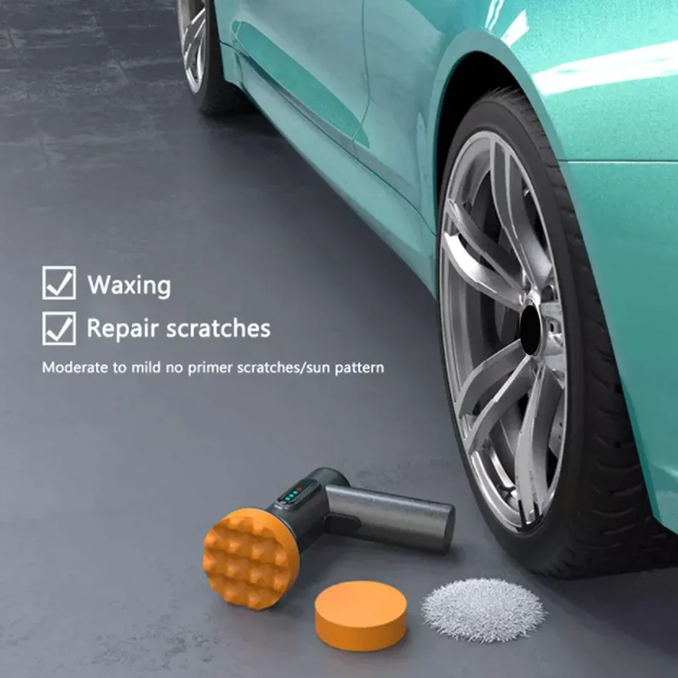 Irfora Polisseuse De Voiture Sans Fil 6 Vitesses De Vitesse Réglable Machine De Polissage électrique De Voiture Machine De Nettoyage Domestique Multifonctionnelle Pour La Cire Du Bois Pour Le Broyage