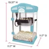 Theater Style Popcorn Popper Machine 4-Ounce Blue Nonstick Kettle Movie Night Experience Includes Serving Tray Easy Clean-Up 5