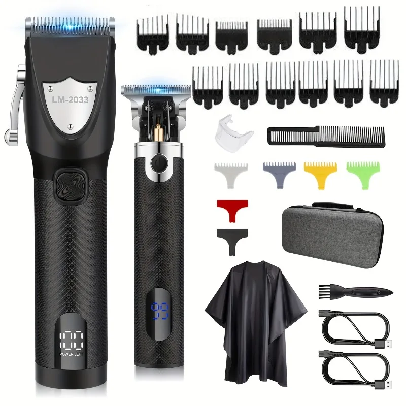 

Hair Clippers Cordless Hair Trimmer Electric Barber Clippers Zero Gapped Trimmer Professional Beard Trimmer Rechargeable