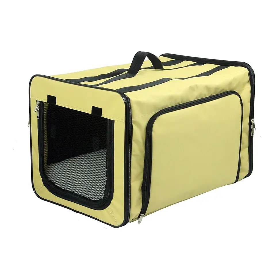 Expandable Spacious Lightweight Dog Crate Carrier