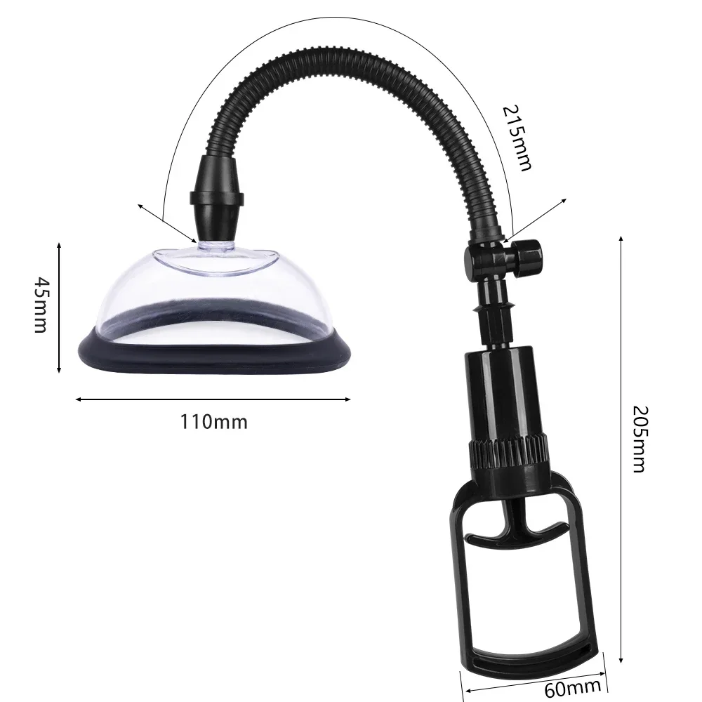 เทรนเนอร์ ผู้หญิง นวดนม Nipple Stimulator ขยายปั๊มฝาปั๊มสูญญากาศ 110 / 130 มม