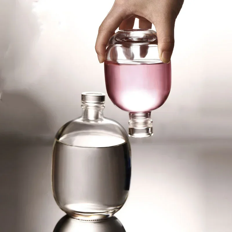 Clear/Matte classical party home lead-free glass bottle wine decanter barware whiskey decanter set wine aerator decanter