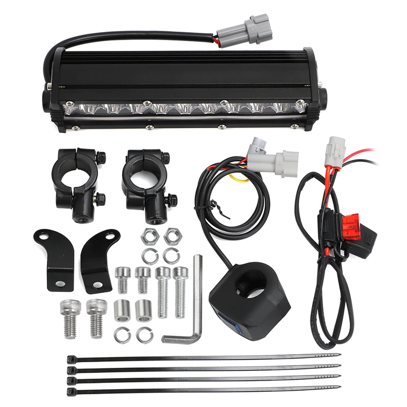 Letgoing Motorbike Headlight Kits 60W 12-36V LED Light Bar Flood Spot 7/8" Handlebar For Enduro Electric Dirt Pit Bike E-bike YZ 250F/FX 450F/FX CRF250R/RX CRF450R/RX CRF450X (style C - Foto 11