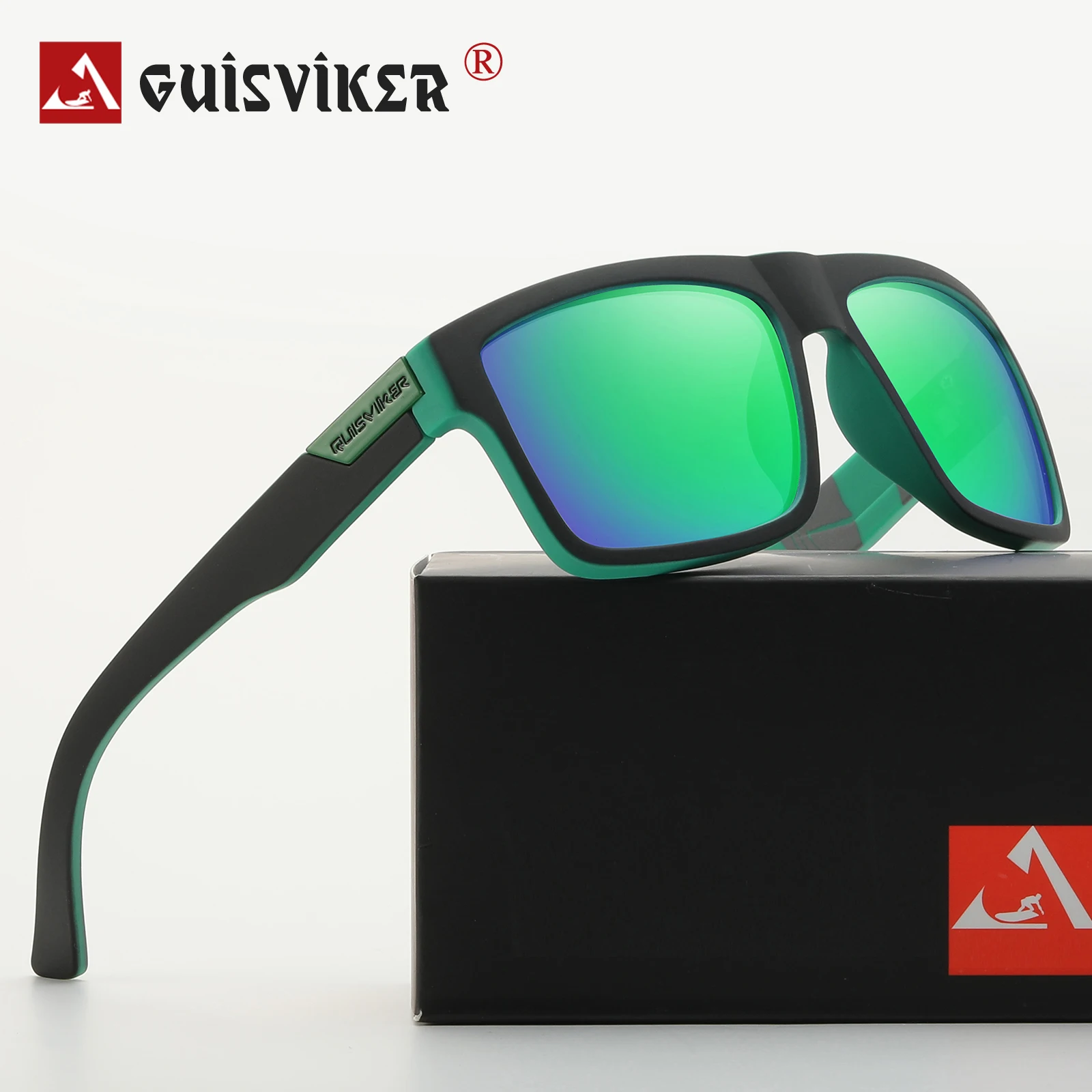 Occhiali Da Sole Polarizzati Uomo Donna - Modello Retrò Quadrato Nero - Protezione UV400 - Leggeri E Antiriflesso - 4
