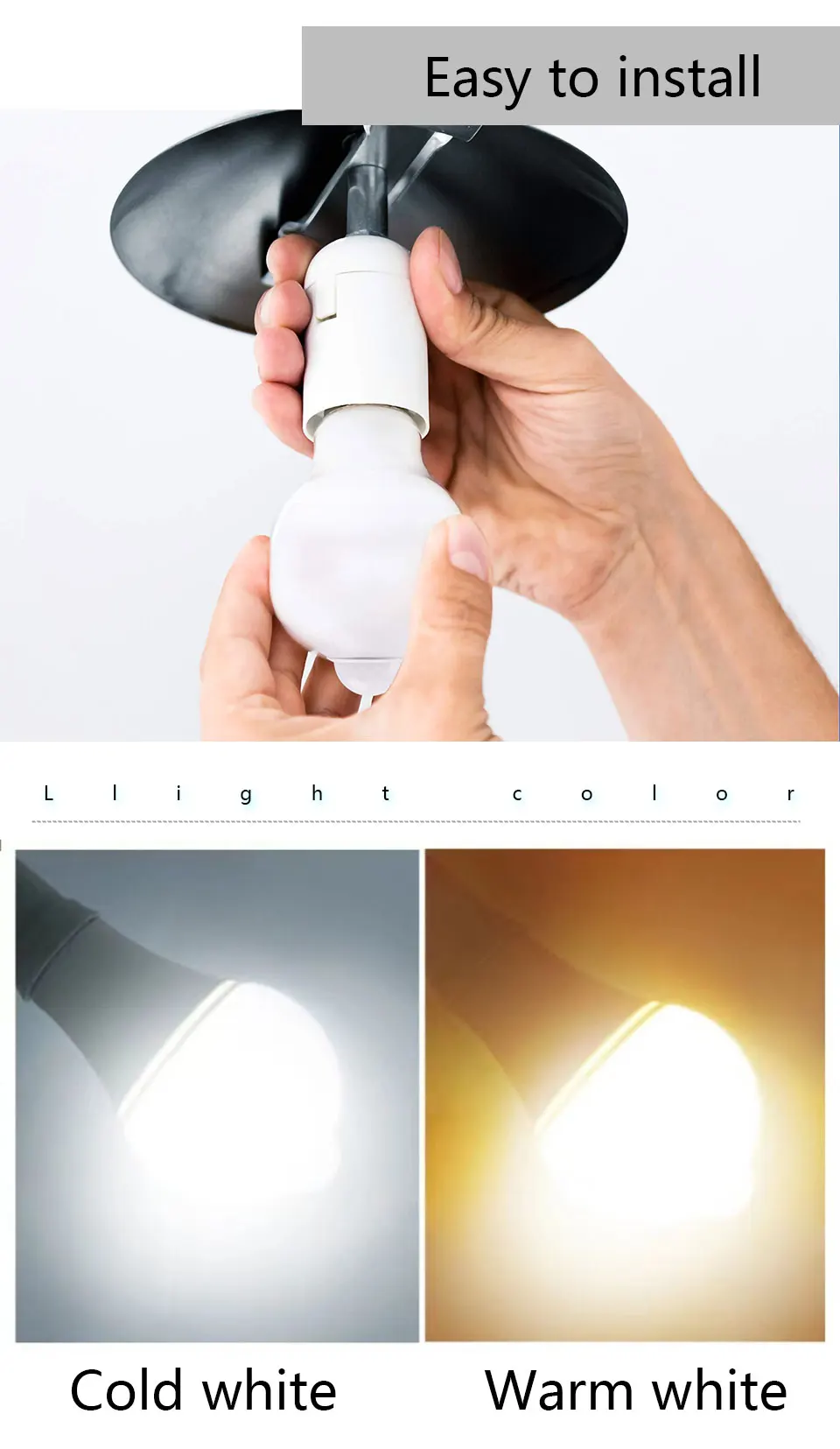 4PCS Led Bulb Radar Motion Sensor B22 220V 20W 18W 15W 12W 9W 6W S23340e0e8d7f4261818a8335f5365e39s