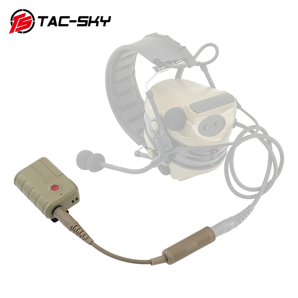 TACSKYTacticalHeadsetAdapterBluetoothPttforPELTORMSAAMPTCI