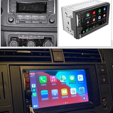 Reproductor multimedia con pantalla táctil de 7 pulgadas y Radio FM para coche, autorradio 2Din con reproductor MP5, Bluetooth, Carplay, Android, para Volkswagen y Skoda