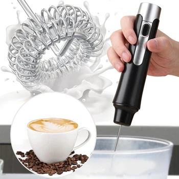 Montalatte Foamer portatile caffettiera frullino per le uova agitatore per Cappuccino Mini frullatore portatile strumento per frusta da cucina 1