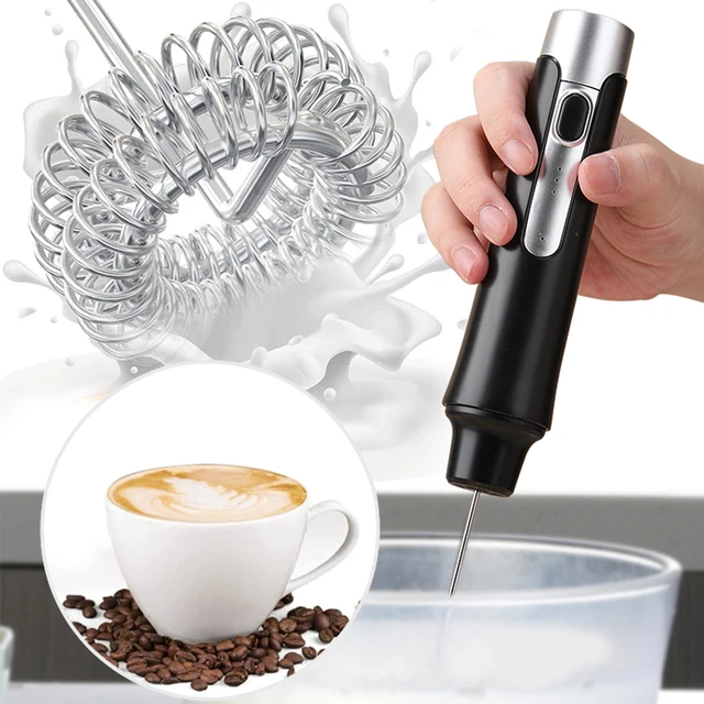 Montalatte Foamer portatile caffettiera frullino per le uova agitatore per Cappuccino Mini frullatore portatile strumento per frusta da cucina 1